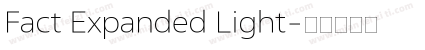 Fact Expanded Light字体转换